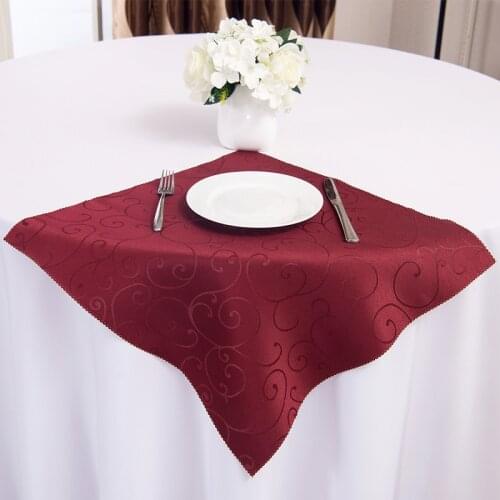 10pcs Polyester Jacquard Reusable Sanitary Table Napkins Cloth For Wedding decor Party Dinner Restaurant Coffee Napkin tea towel