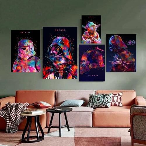 5D Diamond Painting Cartoon Disney Star Wars Anime Darth Vader Yoda Cross Stitch Kit Full Drill Embroidery Mosaic Art Home Decor