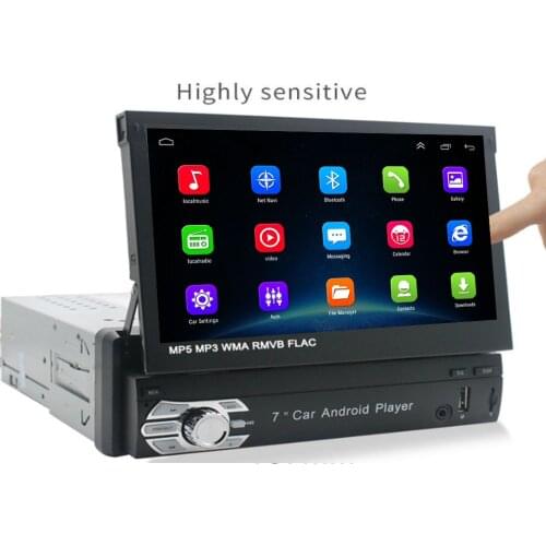 Android 10.0 1din Quad-Core Car GPS Navigation Player 7'' Universa Car Radio WiFi Bluetooth MP5 1 DIN Multimedia Player NO DVD