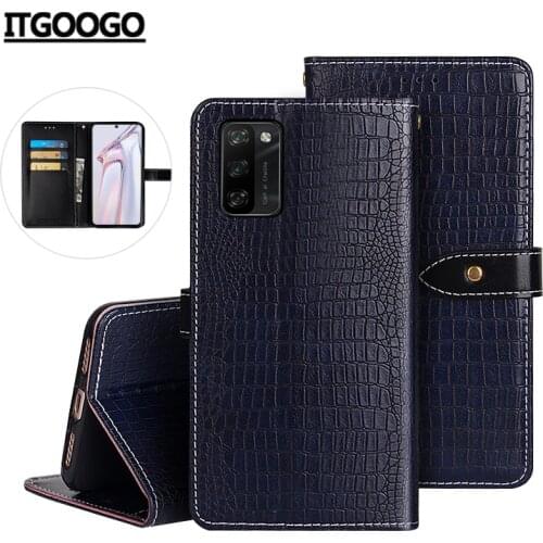 Case For Blackview A100 Case Cover Crocodile Grain Flip Leather Case For Blackview A100 Cover Business Phone Case