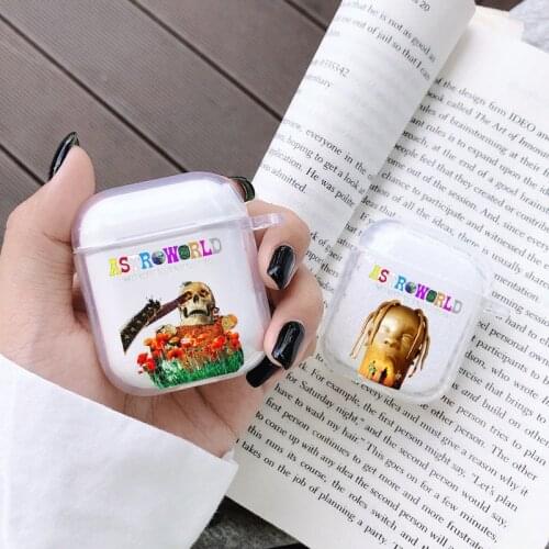 Travis Scott Astroworld Earphone Case For Apple iPhone Charging Box For AirPods Pro Soft Clear Cover Protective Accessories Case