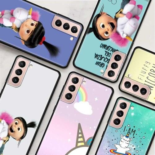 My Unicorn Agnes Phone Case For Samsung Galaxy S20 FE S21 Ultra 5G S8 S9 S10 Plus S10e S7 Edge Black Soft TPU Cover Coque