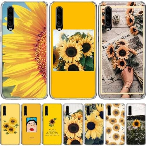 Aesthetics Sunflowers Novelty Phone Case for Huawei P40 P30 P20 Mate 30 20 10 Pro P10 Lite P Smart Z + 2019 Gift Coque Cover Cap