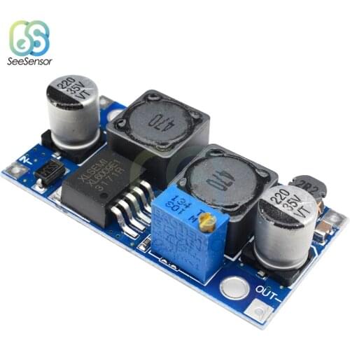 DC-DC 1.25-35V XL6009 Auto Boost Buck Converter Adjustable Step up Step down Module Solar Voltage Board MOSFET Switch DSN6000AUD