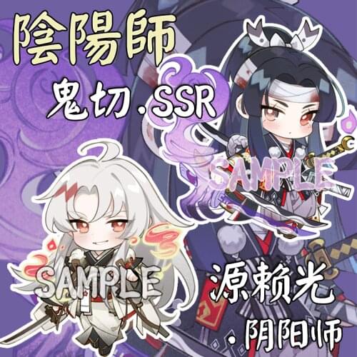 Game Onmyoji Onikiri Acrylic Figure Keyring Decor Badge Brooch Pin Cartoon Keychain Pendant Game Desktop Toy Student Cosplay