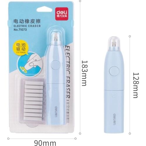Deli 71073 advanced electric eraser, replacement inner core eraser, test card error correction rubber, student office stationery