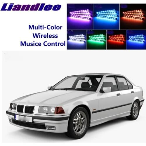 LiandLee Car Glow Interior Floor Decorative Atmosphere Seats Accent Ambient Neon light For BMW 3 E21 E30 E36 E46
