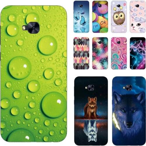 Soft Phone Case for Asus ZenFone 4 Selfie Pro ZD552KL 5.5" Cases Panda Funda Colorful Flower Silicone TPU Back Cover Shell