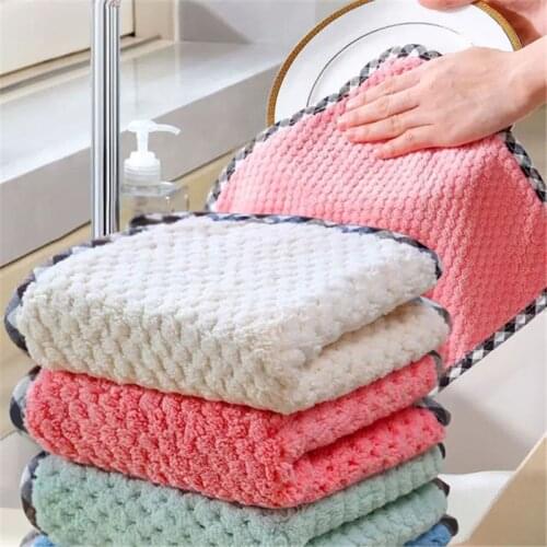 Non-greasy Non-lint-free Rags Kitchen Absorbent Wipes Table and Dish Washing Cloth Towels Household Cleaning Cloths