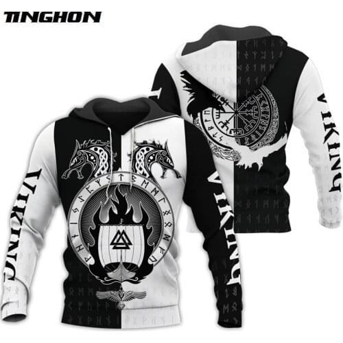 New Viking Warrior Tattoo 3D Printed Shirts casual 3D Print Hoodies/Sweatshirt/Zipper Man Women satan Tattoo tops XS-7XL