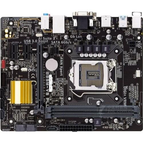 Original motherboard ASUS B85M-V5 PLUS DDR3 LGA 1150 for I3 I5 I7 CPU 16GB B85 Desktop motherboard