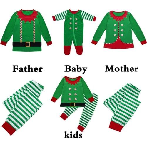 Family Christmas Pajamas Family Matchig Clothes Mother Daughter Father Kids Nightwear Outfits X-mas Pjs Family Look Sleepwear