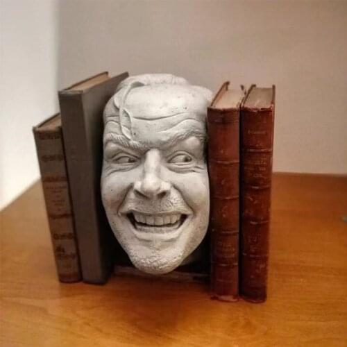 Portrait Ornaments Johnny Sculpture Man Resin Table Top Decoration Bookshelf Library Sculpture Handicraft Decoration