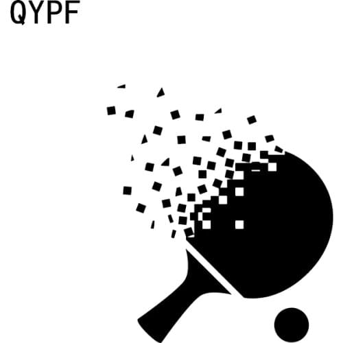 QYPF 13.1*15CM Interesting Table Tennis Decor Car Modelling Sticker Extreme Movement Vinyl C16-1329