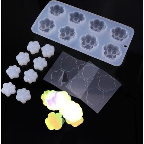 DIY Crystal Epoxy Resin Mould Silicone Material Cat Claw Silicone Mold for Resin Y08C