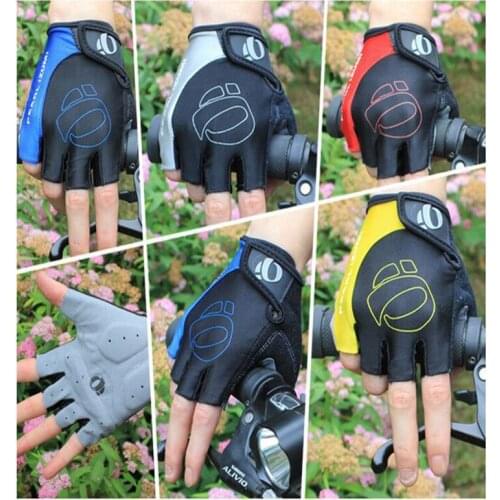 Ilicone Cycling Anti-slip Anti-sweat Men Women Half Finger Gloves Breathable Anti-shock Sports Gloves Bike Bicycle Glove