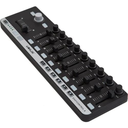 Worlde EasyControl.9 MIDI Keyboard Portable Mini USB 9 Slim-Line Control Professional MIDI Controller