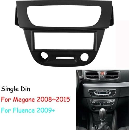 1 Din Car Radio Fascia DVD Frame Panel Dash Install Kit for Renault Megane 2008-2015 Fluence 2009