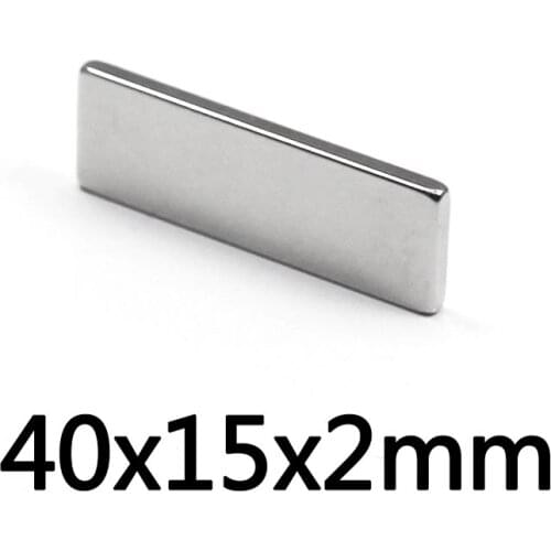 10/30/50pcs Powerful Magnets N35 Block Strong Neodymium Magnet 40x15x2mm Permanent NdFeB Magnetic 40*15*2mm