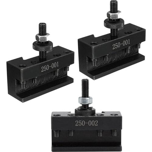 3 Pcs Quick Tool Change Holder Turning Facing Lathe Parting Blade, 2 Pcs 250-001 & 1 Pcs 250-002