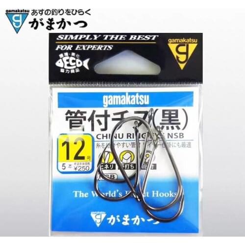 Gamakatsu Hook 6packs/lot Gamakatsu High Carbon Steel Barbed Hook Sharp Hook Boat Raft Fishhook Lure Worm Fishing Tackle Pesca