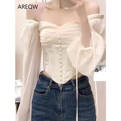 Кружевные блузки AREQW China At AliExpress