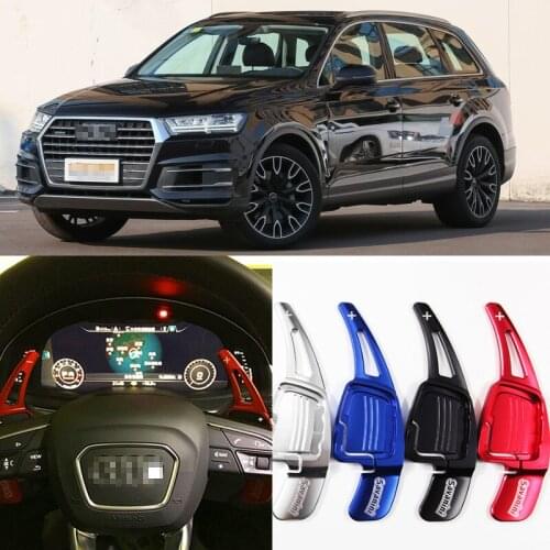 Car Accessories Aluminum Steering Paddle Shifter Extension For Audi Q7 2016-2018 Car-styling