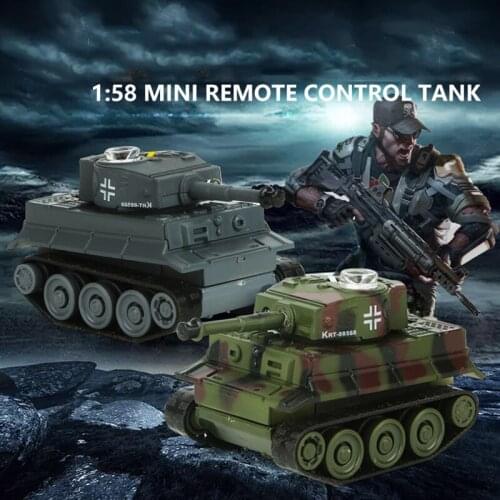 RC Battle Tank Toys Mini Plastic Material Battery Power Tank Remote Control Army War Tanks Infrared Tanks Toys for Children toy