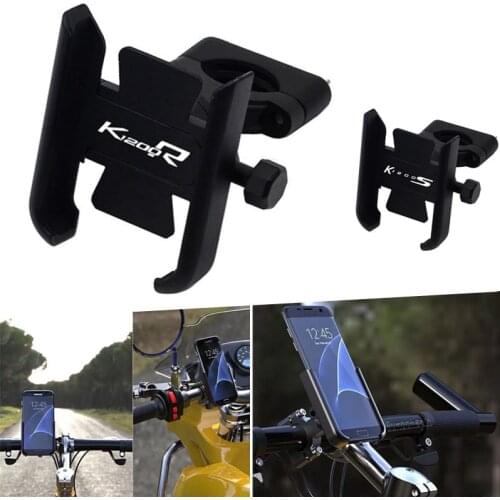 For BMW K1200R K1200S k1200 s k1200r LOGO Motorcycle CNC Aluminum GPS Stand Bracket Handlebar Mobile Phone Holder Accessories