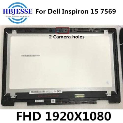For Dell Inspiron 15 7569 assembly 4F59D 04F59D LP156WF7 SPEA B156HAB01.0 LCD Display Touch screen Digitizer 1920*1080