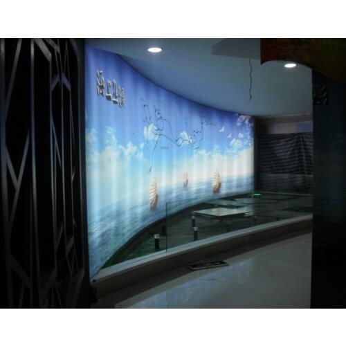 Factory fireproof printed stretch ceiling film Translucent PVC stretch ceiling film ceiling decoration