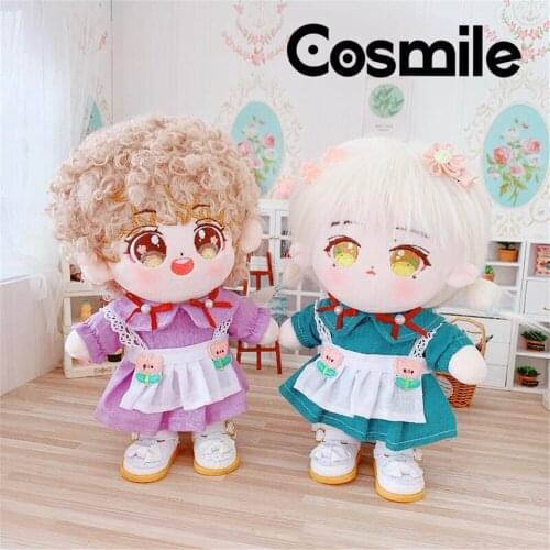 Cosmile Apron Maid Dress Outfits Suit For Kpop Star 20cm Doll Toy Clothes Clothing Limited Cosplay Cute Fashion C