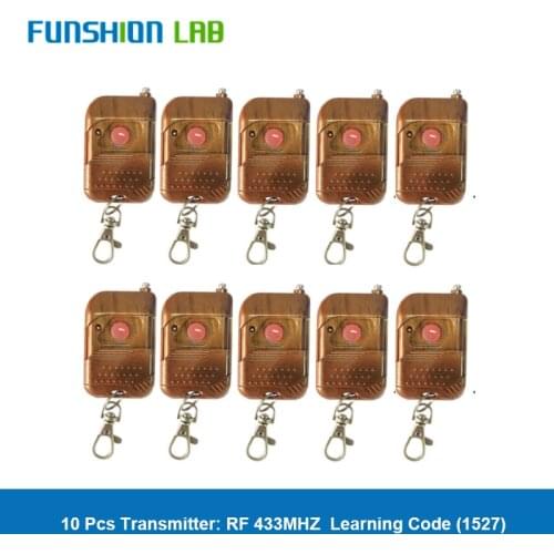 FUNSHION Remote Control 433Mhz DC12V 1CH RF Relay Receiver 433mhz Transmitter For Remote Control Switch Garage Gate Door Motor