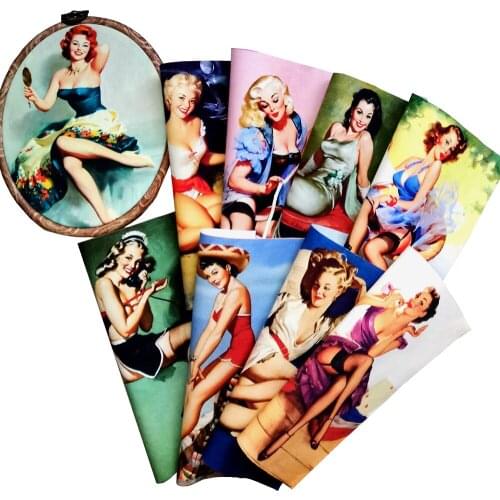 Hand Dyed Cotton Canvas Fabric,Lady Series,DIY Sewing & Quilting Purse,Cover,Home Decoration Material,15x20cm,3 Pieces