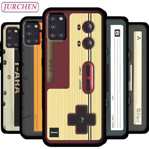 JURCHEN Silicone Phone Case For Samsung Galaxy A31 Fashion 3D Cute Cartoon Painting For Samsung A31 A315F A315N Thin Black Cover