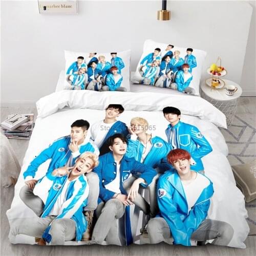 Korean Singer Group Got7 3D Pattern Duvet Cover Sets Pillowcase Bedding Set Twin Full Queen King Size for Bedroom Decor 2/3PCS