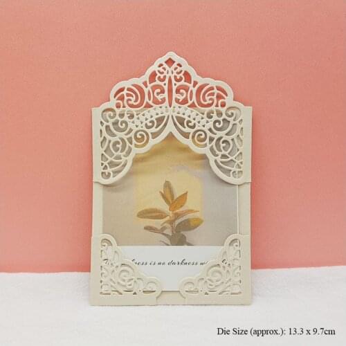 Lace Greeting Card Cutting Dies Scrapbooking Embossing And Cutting Templates Crafts Molds Stampin Up Diy Card Making Supplies