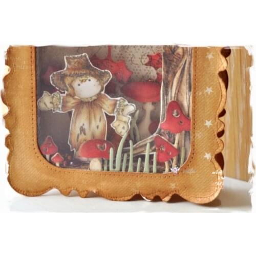 Mmao Crafts Metal Steel Cutting Dies Mushroom grass side Stencil For DIY Scrapbooking Paper/photo Cards Embossing Dies