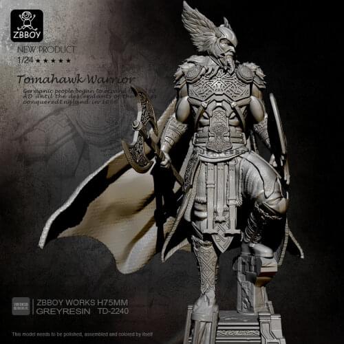 1/24 Resin Figure Kits Steel Axe Ares Resin Soldier Self-assembled TD-2240