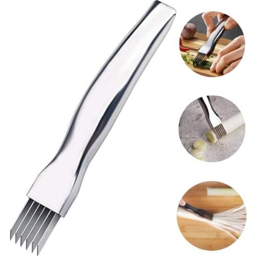 Onion Knife Cutter Stainless Steel Manual Slicer Onion Shredded Cutter Multi-function Vegetable Sharp Grater Tool Kitchen Gadget