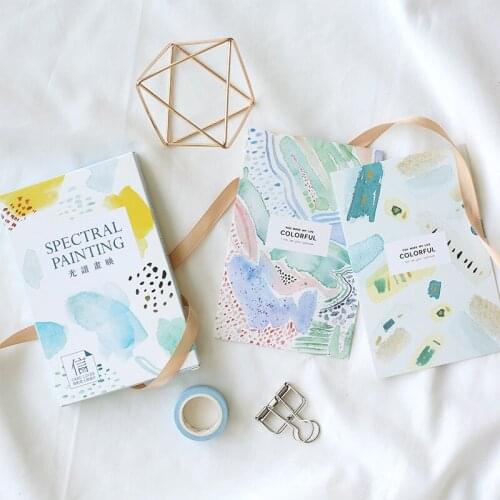 30 Pcs/Set Creative Spectral Painting Series Postcard /Greeting Card/Message Card/Birthday Letter Envelope Gift Card