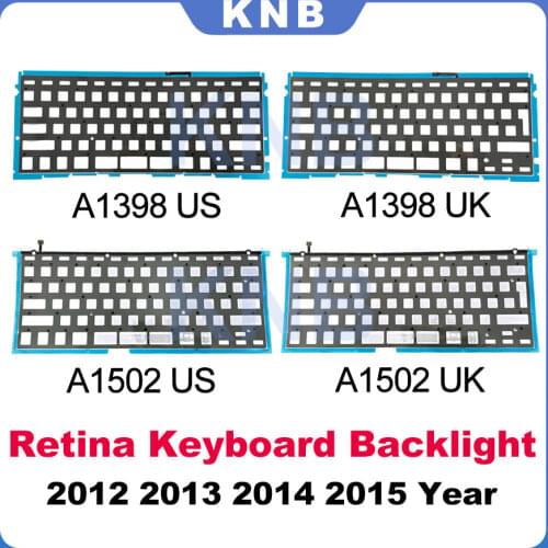New UK US Keyboard Backlight For Macbook Pro Retina 13" 15" A1398 A1502 Backlit 2012-2015 Years