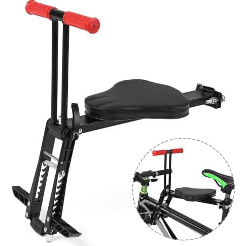 Foldable front mounted child bike seat Kids Saddle Bicycle Bike Front Seat Saddle Carrier Accessories