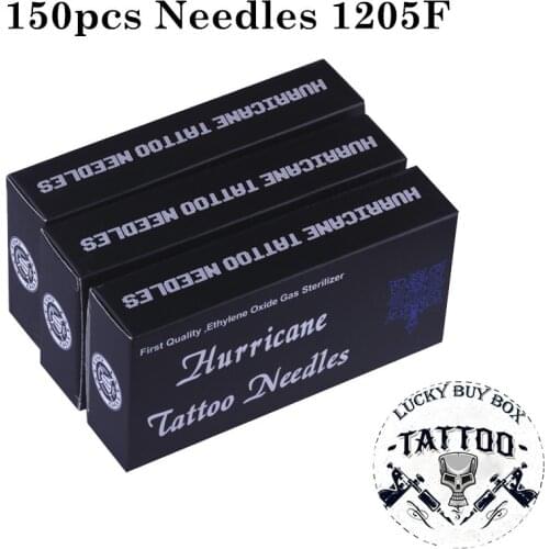 Sterile Tattoo Needles 150PCS 1205F Disposable Tattoo Needles 304 Medical Stainless Steel Hot Selling