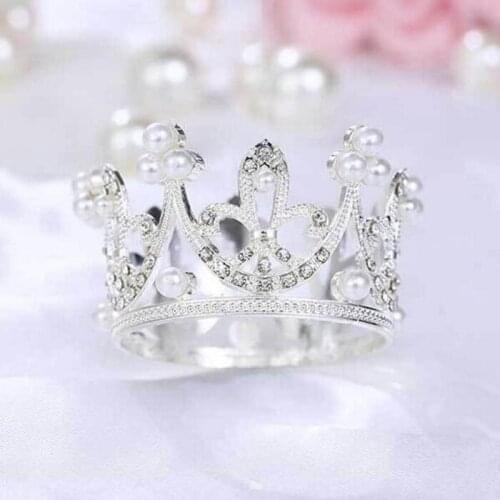 Cake topper banner for DIY Cupcake Wrapper Baking Cup birthday/wedding party bar Table baby shower artificial cystal crown