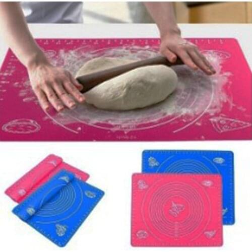 Anti-slip and high temperature resistant platinum food grade thickening and baking silica gel rolling dough kneading pad