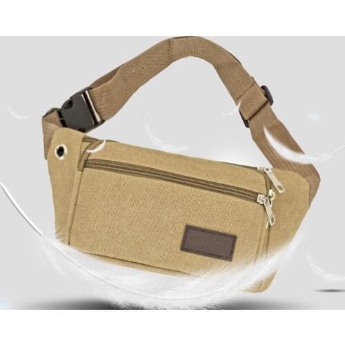 Thickened canvas Waist Bags Belt Bag Chest Phone Pouch Bum Bag Casual Crossbody Wallet Belt Shoulder Travel Sport Purse Pocket