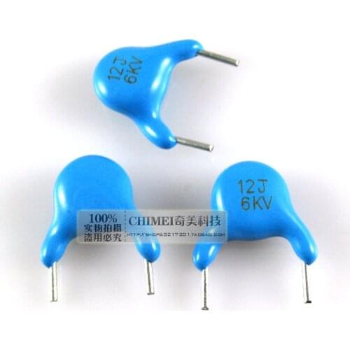 High-voltage ceramic capacitors 6KV 12P 12J LCD TV backlight capacitor