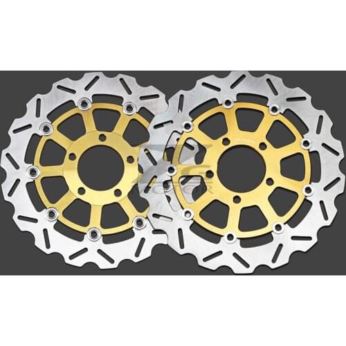 Gold color Front Brake Disc Rotor For SUZUKI GSX-R600 GSX-R750 GSX-R1000 GSXR600 GSXR750 2004-2005 GSXR1000 2003-2004 03 04 05