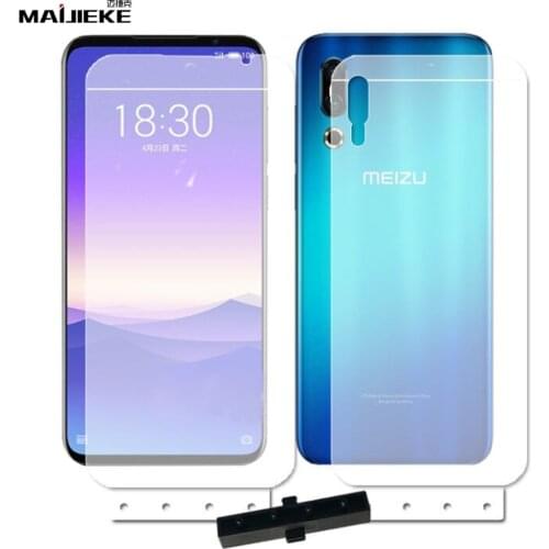 2PCS 6D Front Back Hydrogel Film for MEIZU 16s 16 s Full Coverage TPU Screen Guard Self-healing Nano Protective Film Not Glass